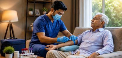 Blood sample collection and blood test at home doorstep service