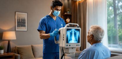 Portable digital X-ray test at home doorstep service