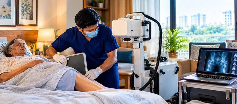 Hip X-Ray at home in Kondapur for bedridden patients