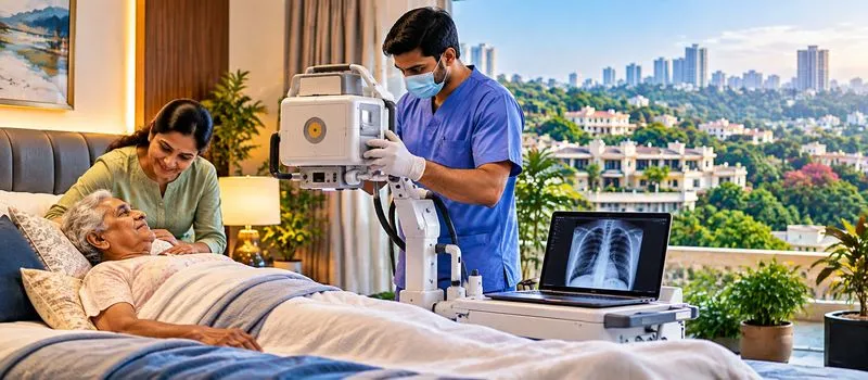 X-Ray at home in Banjara Hills for bedridden patients